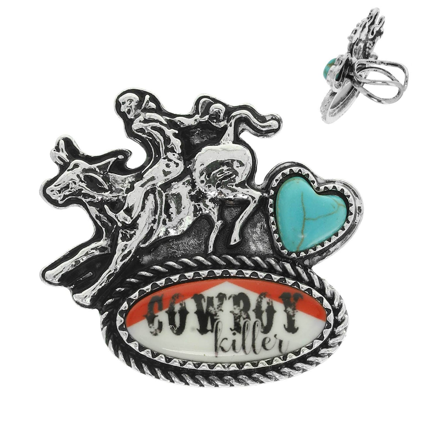 Cowboy Killer Horse Riding Cowboy Cuff Ring