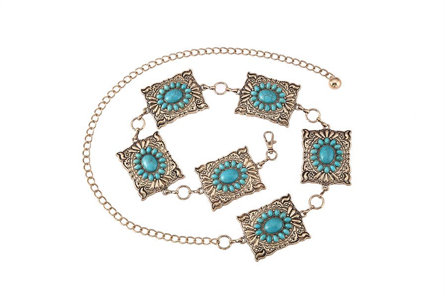 Square Concho Belt