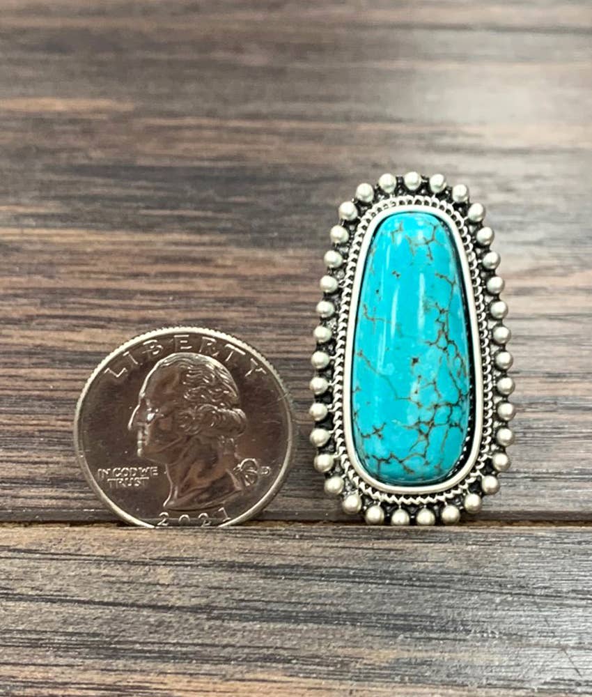 Turquoise Adjustable Ring