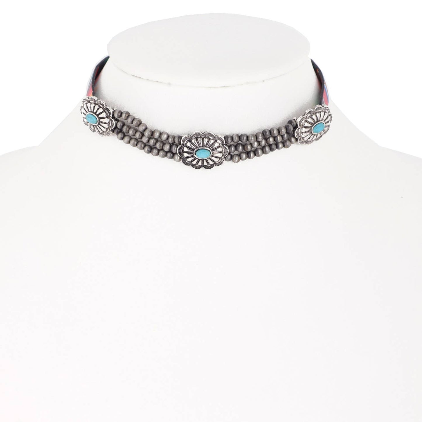 Concho Navajo Pearl Choker