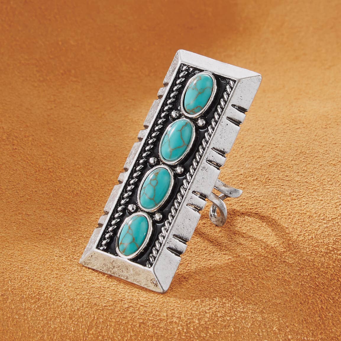 Western Bar Cuff Ring