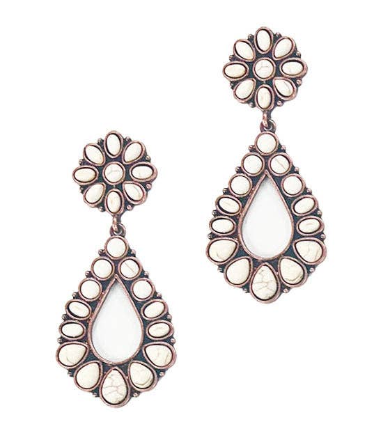 Copper Cream Flower with Hoops