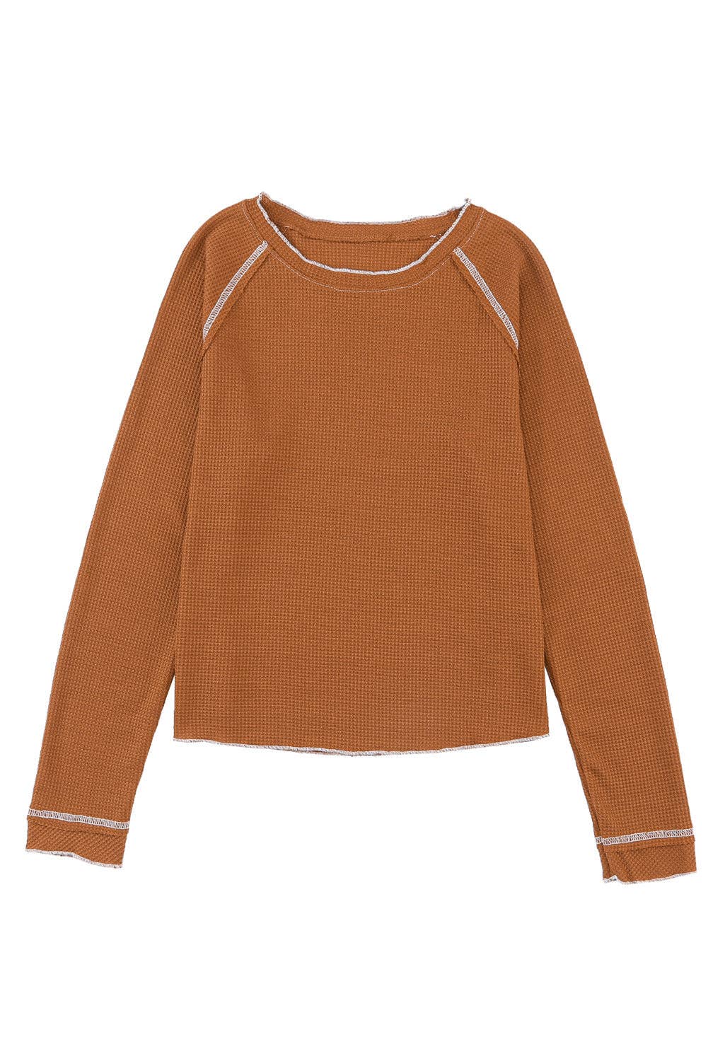 Long Sleeve Top: Brown