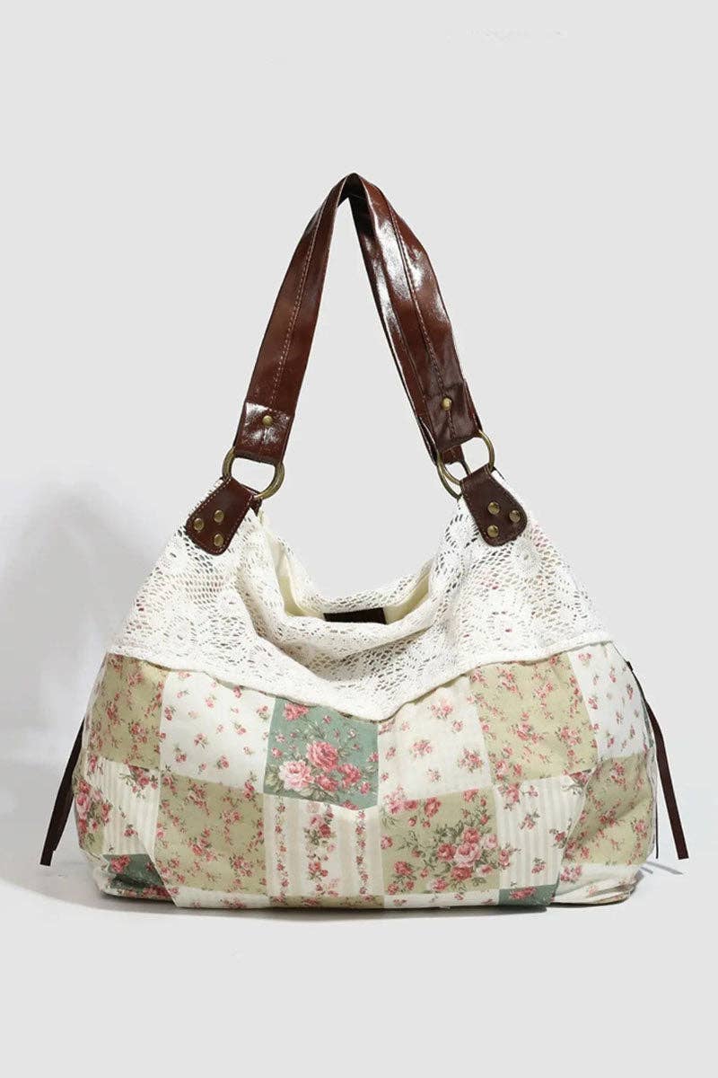 Patchwork Slouchy Shoulder Bag