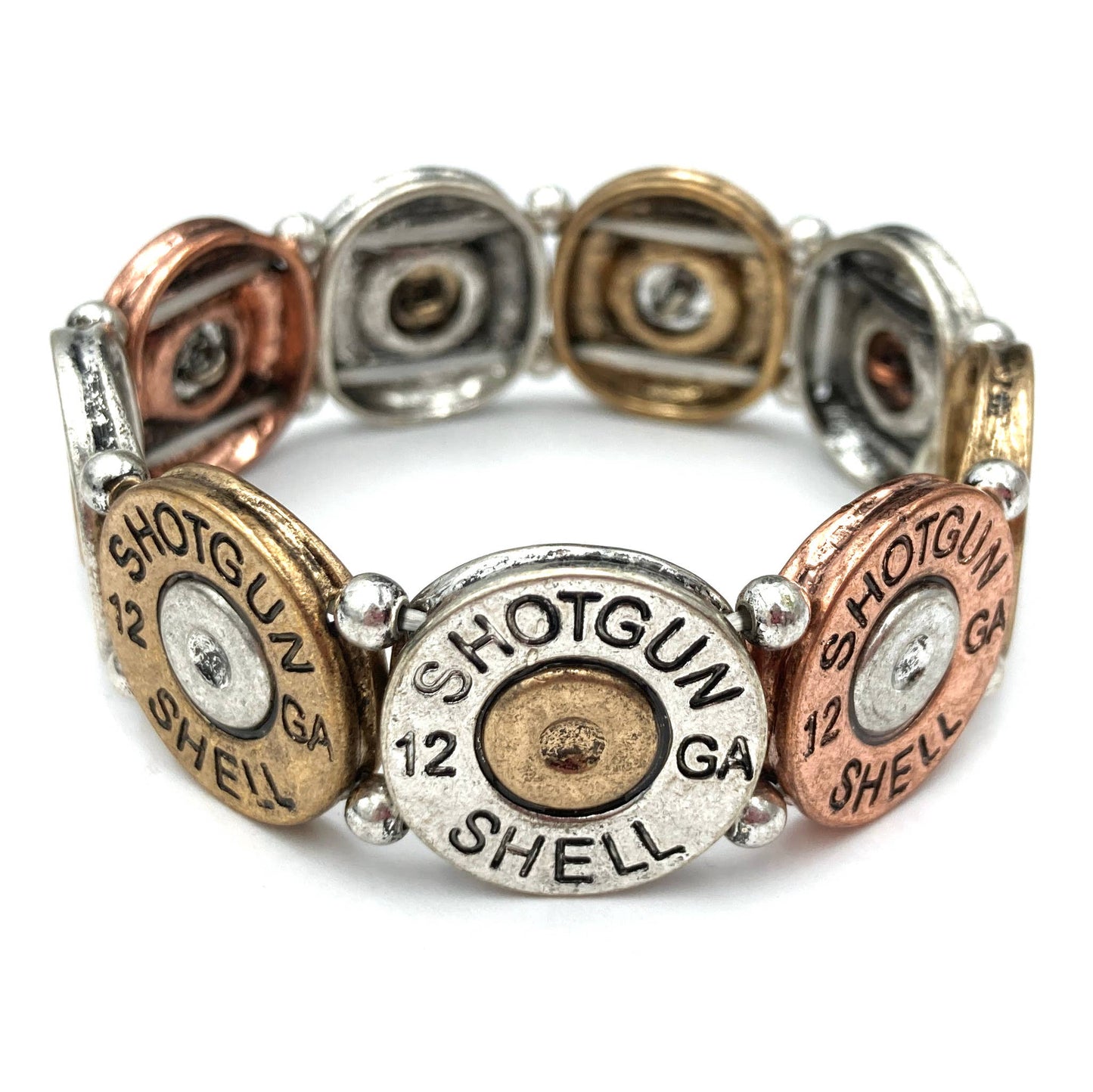 Shotgun 12 Gauge Bullet Shell Stretch Bracelet