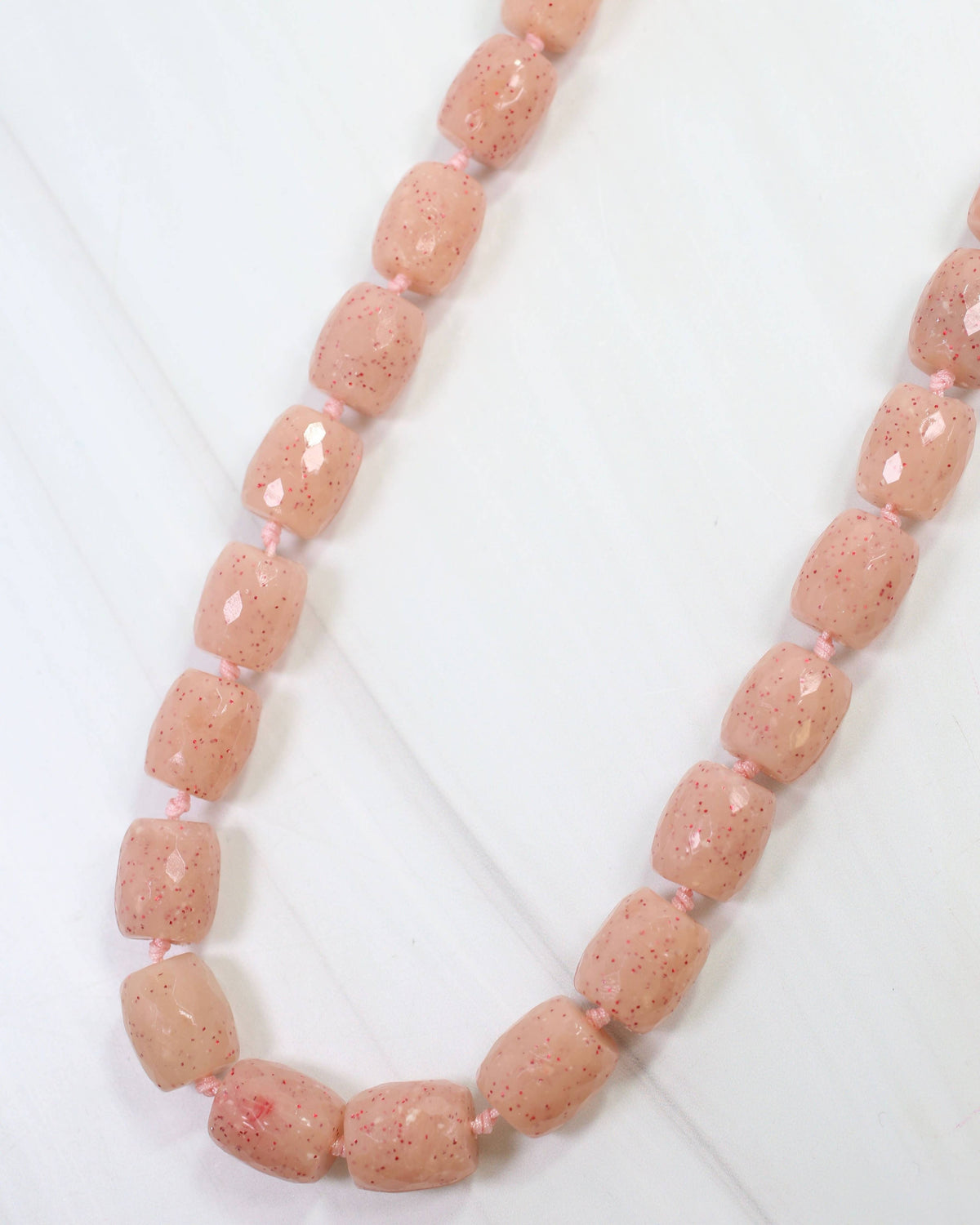 Charlestown Beaded Necklace Blush