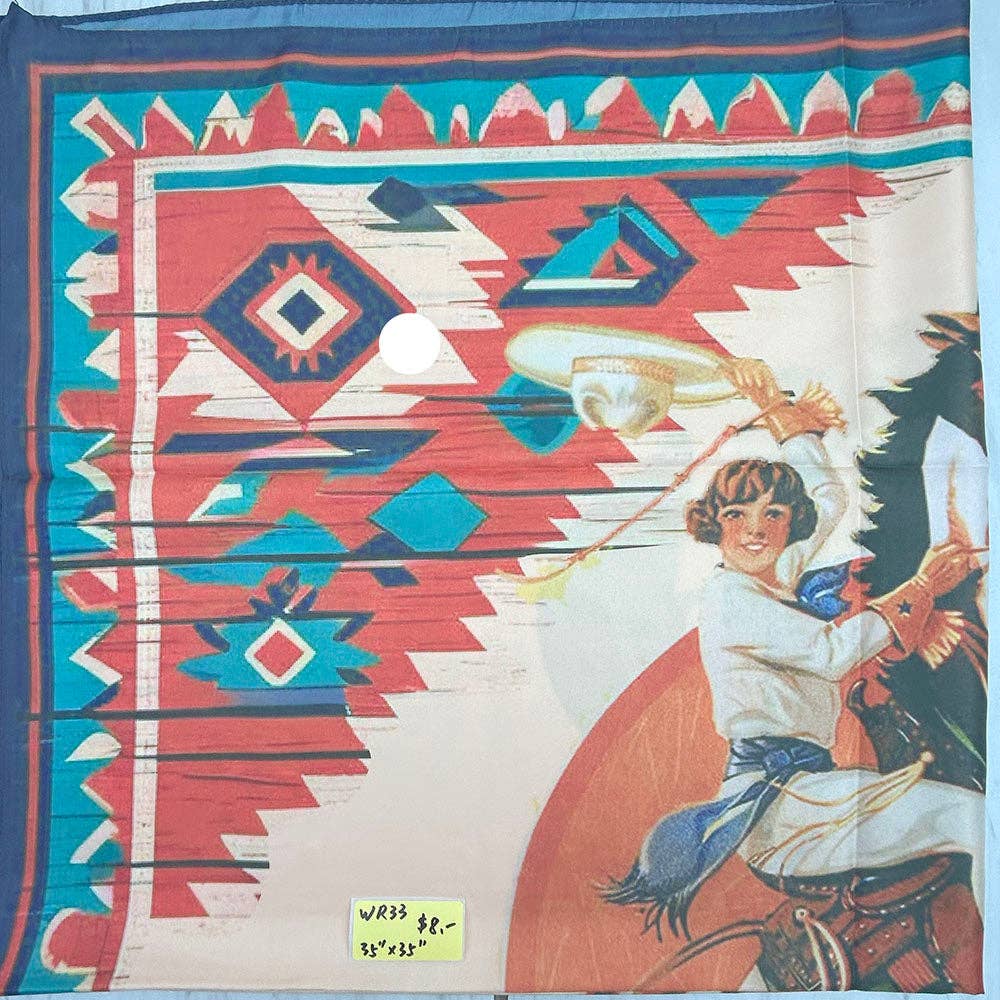 Vintage Cowgirl Wild Rag