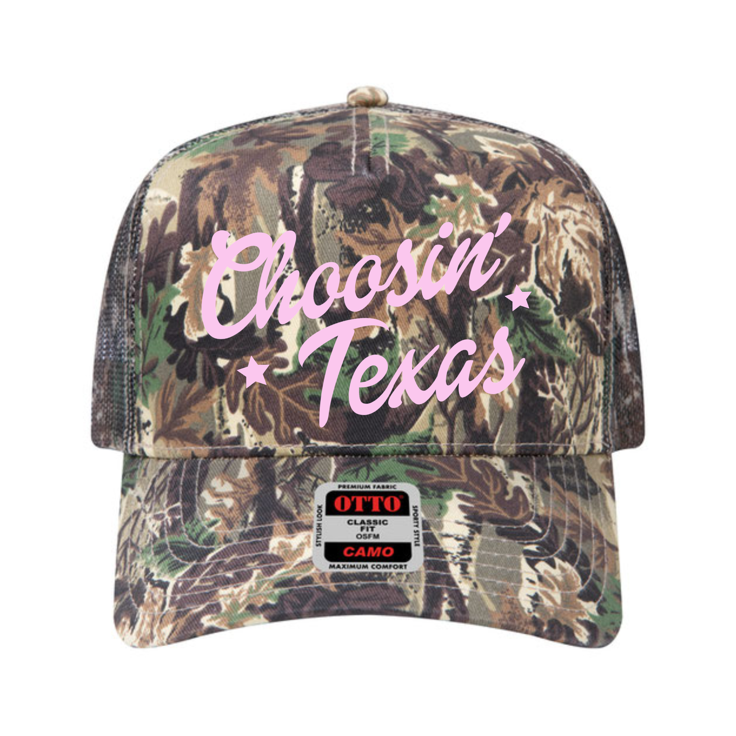 Choosin’ Texas Camo Trucker Hat