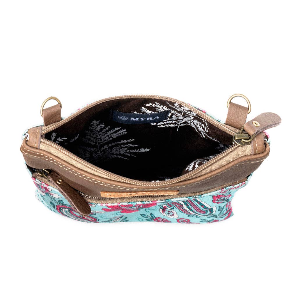 Turquoise Paisley Crossbody