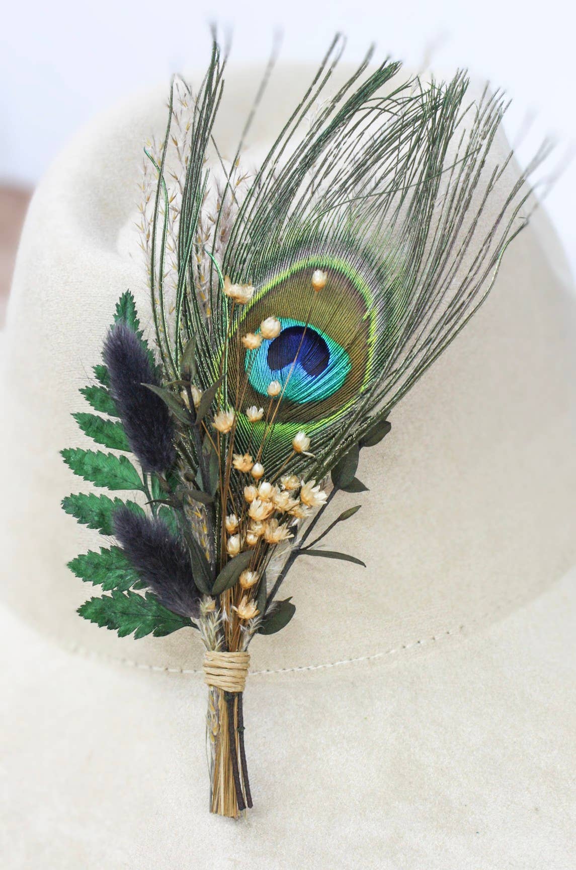 Shake Your Tail Feathers Peacock Hat Pin