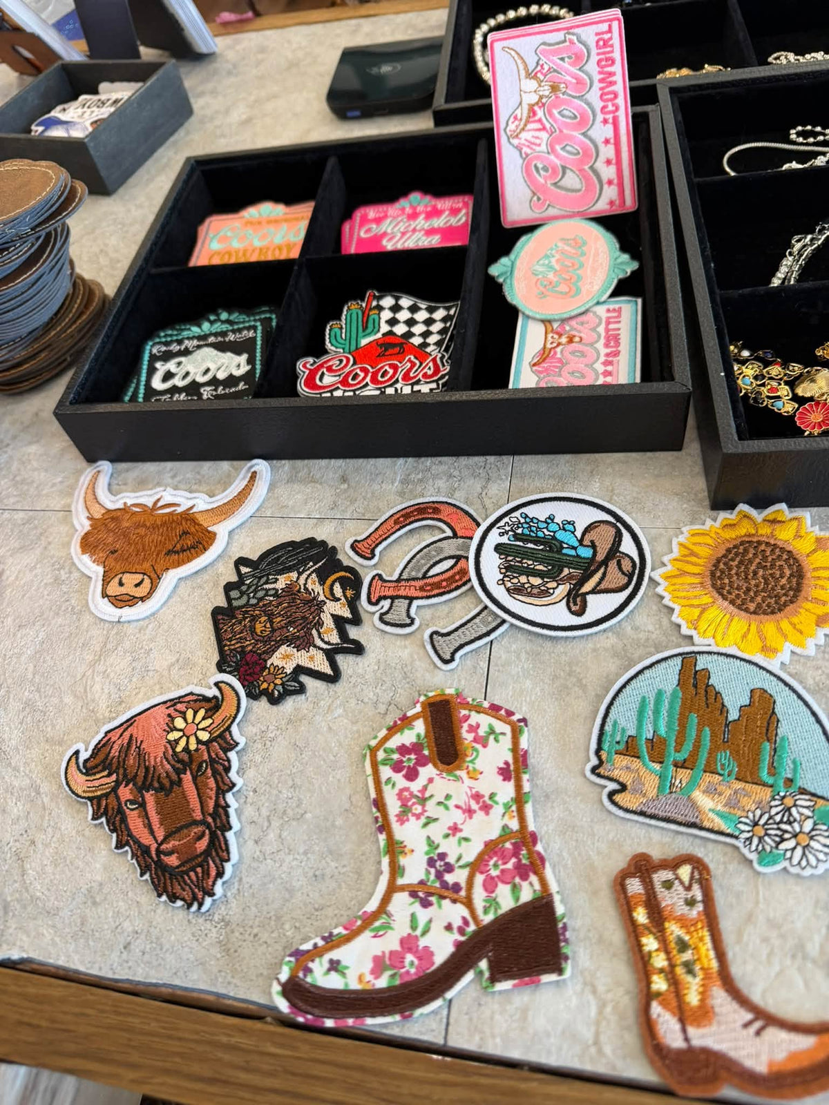 2 PACK WESTERN PATCHES