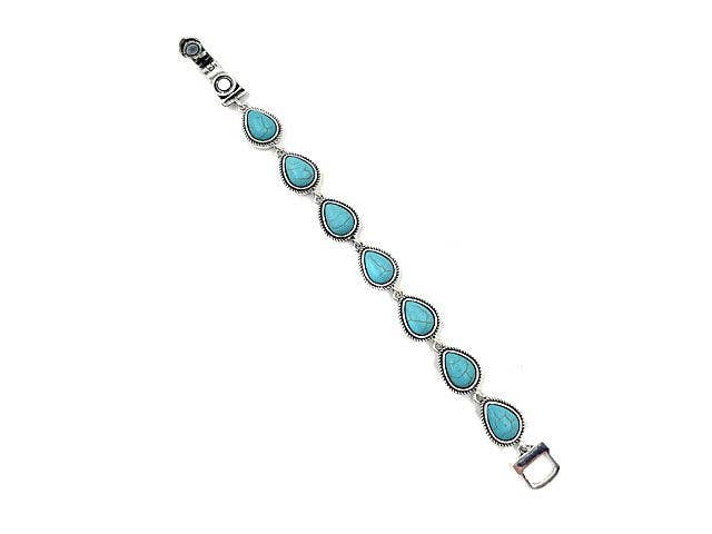 Turquoise Teardrop Magnetic Bracelet
