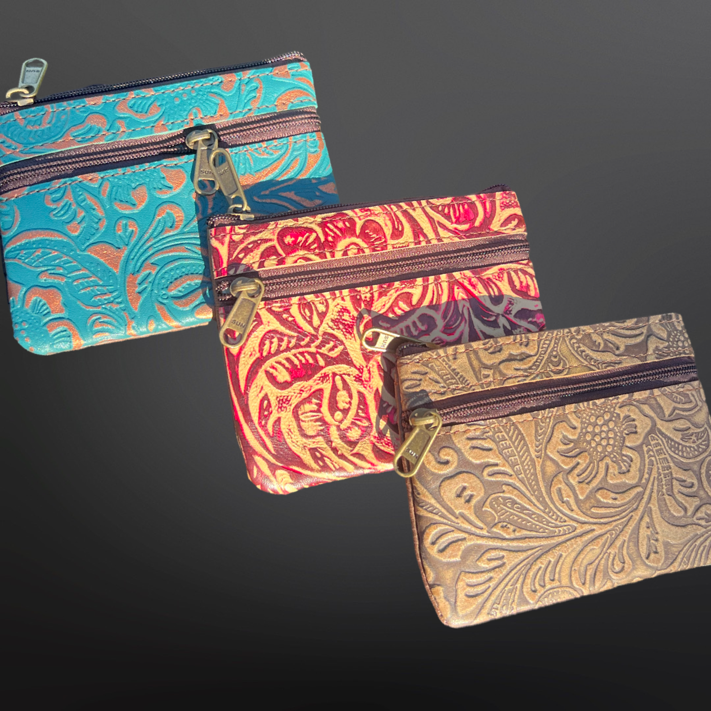 Shades of Turquoise Coin Purse