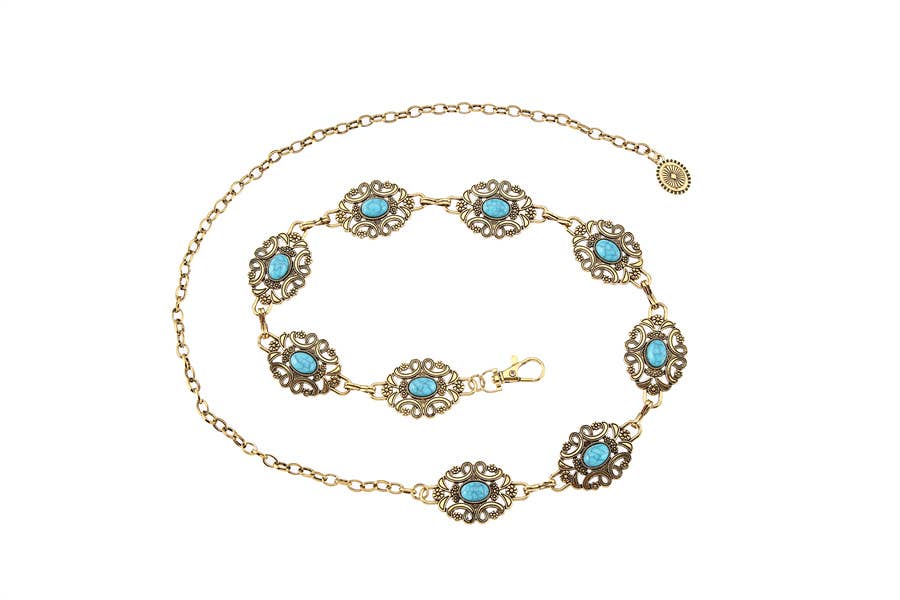 Turquoise Gold Belt