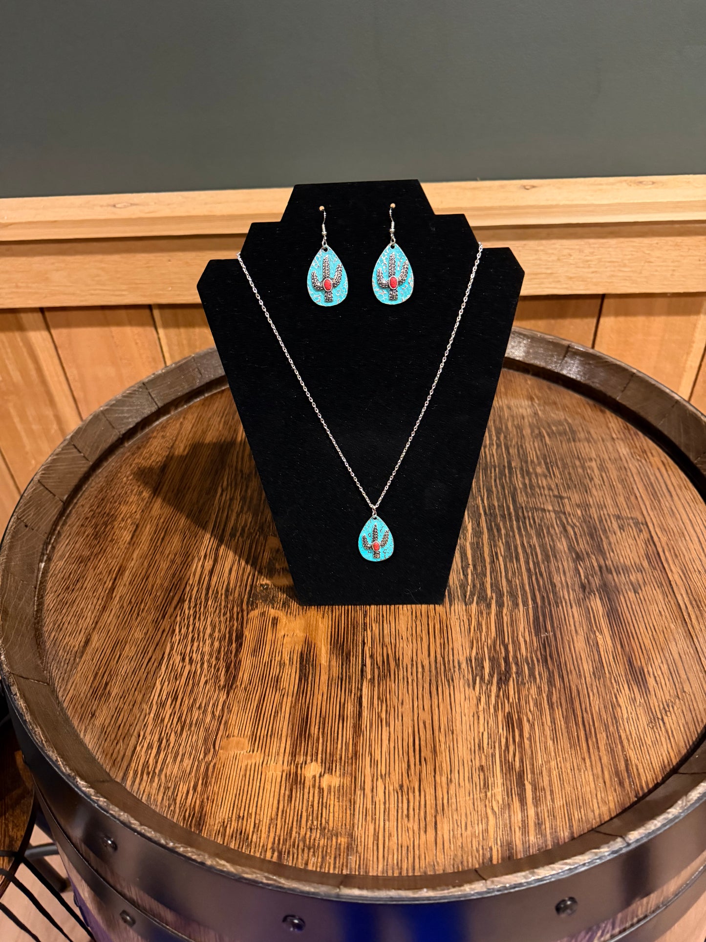 Turquoise Cactus Set