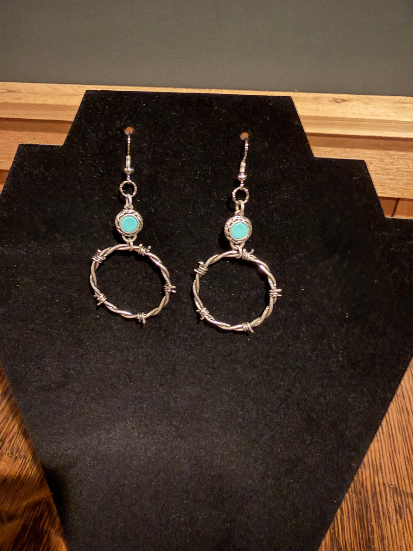 Barbed Wire Hoop Earrings