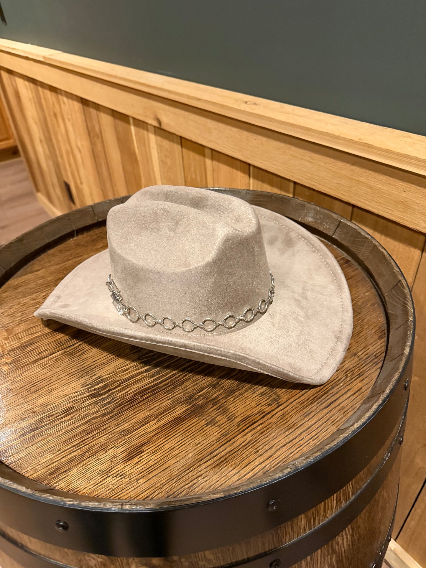 Tan Suede Cowboy Hat