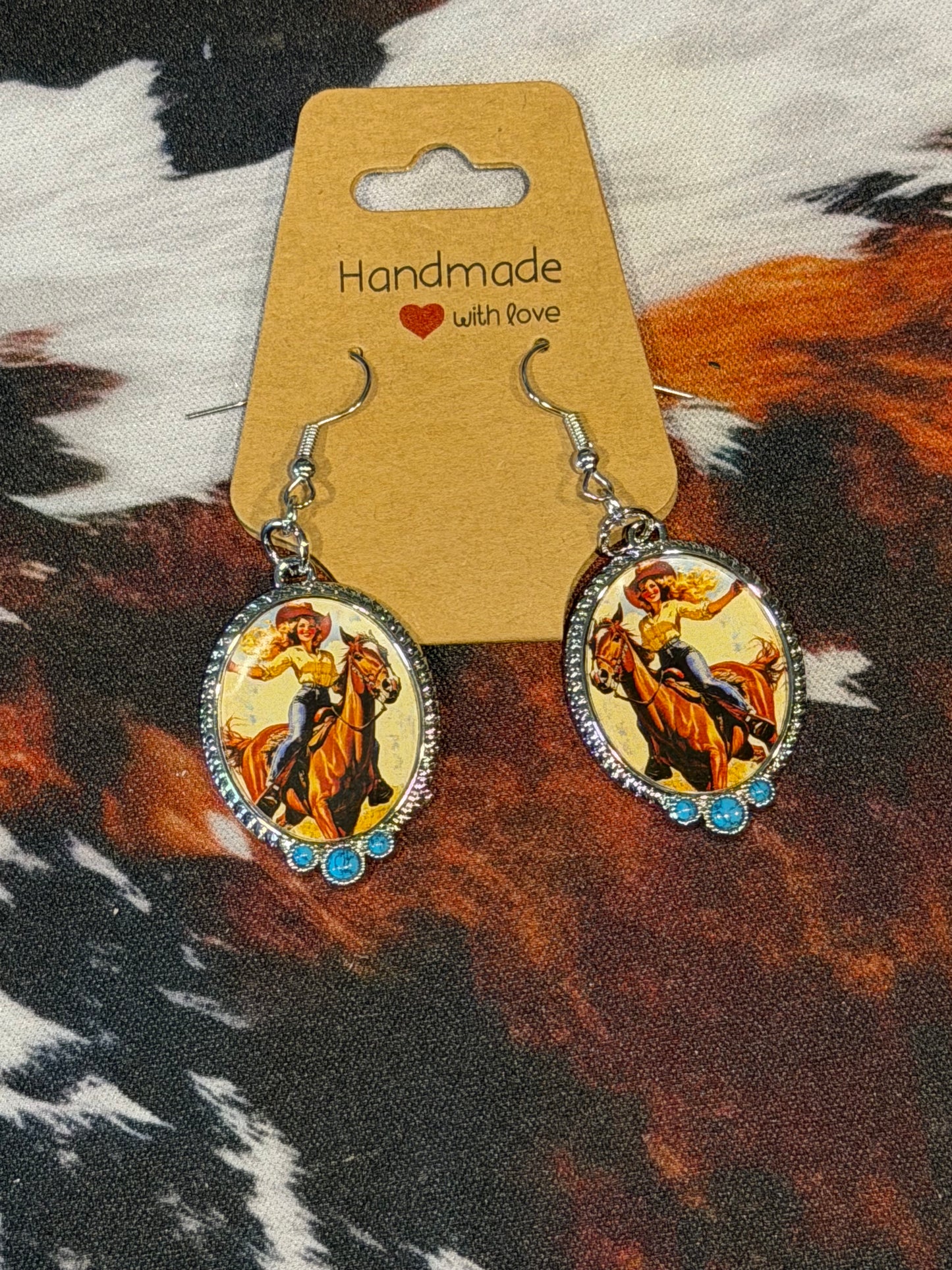 Vintage Cowgirl Earrings