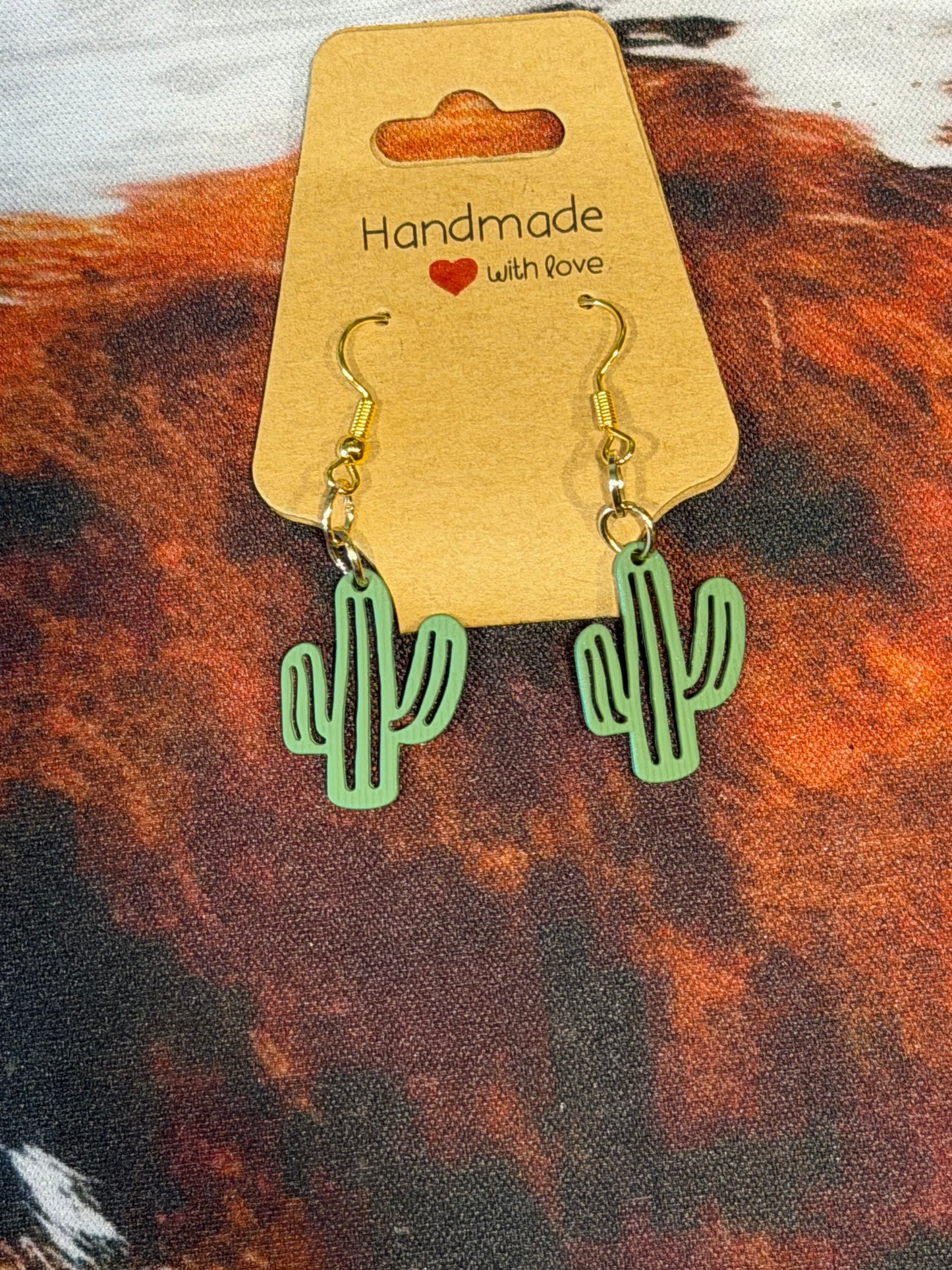 Polymer Cactus Earrings
