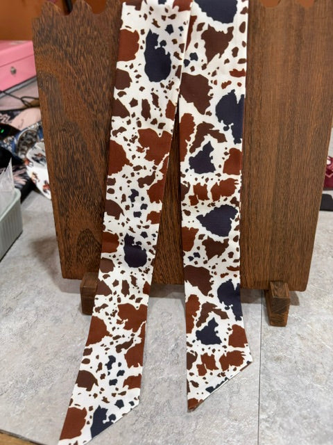 Cow Print Twilly