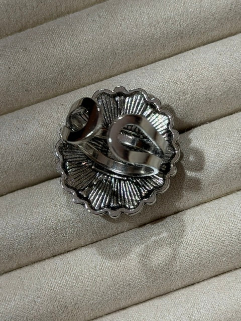 Turquoise Concho Ring