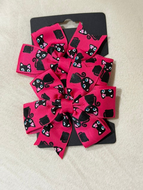 Pink Scaredy Cat Bows