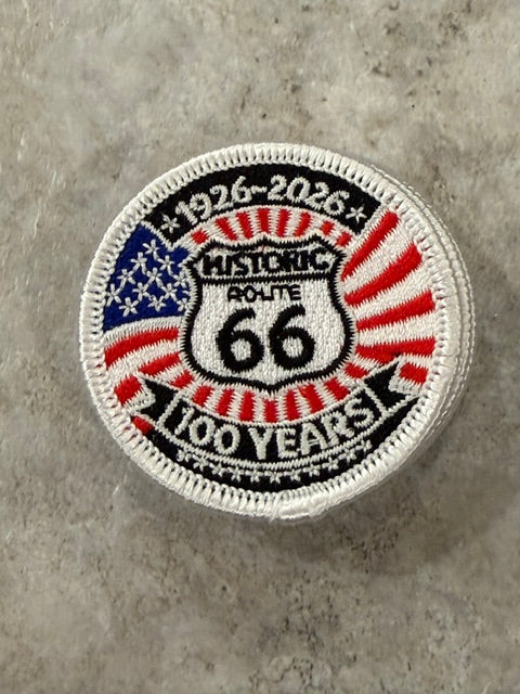 100 YRS RT 66 ROUND PATCH