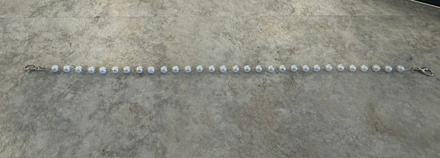 PEARL HAT CHAIN ON SILVER