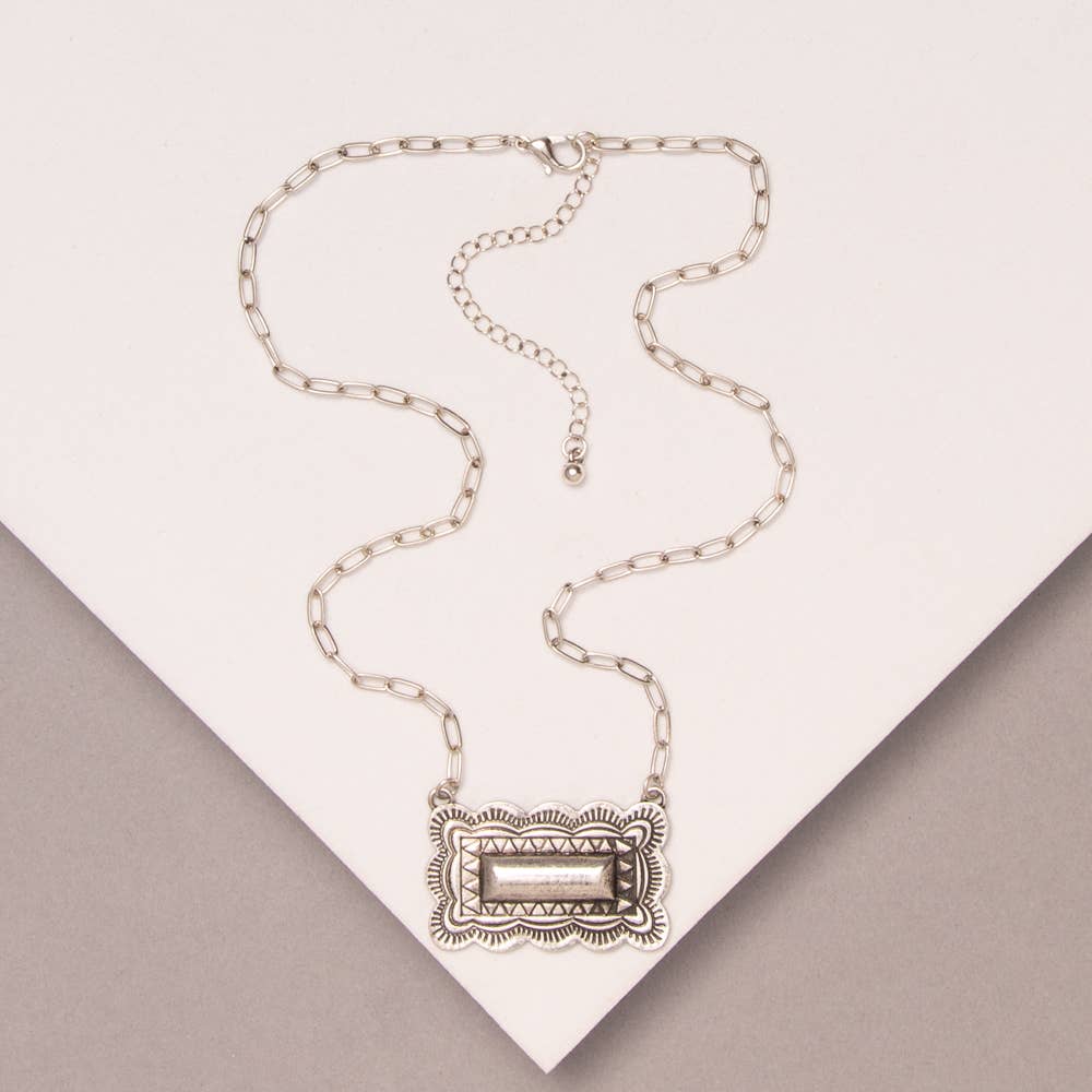 Concho Pendant Necklace