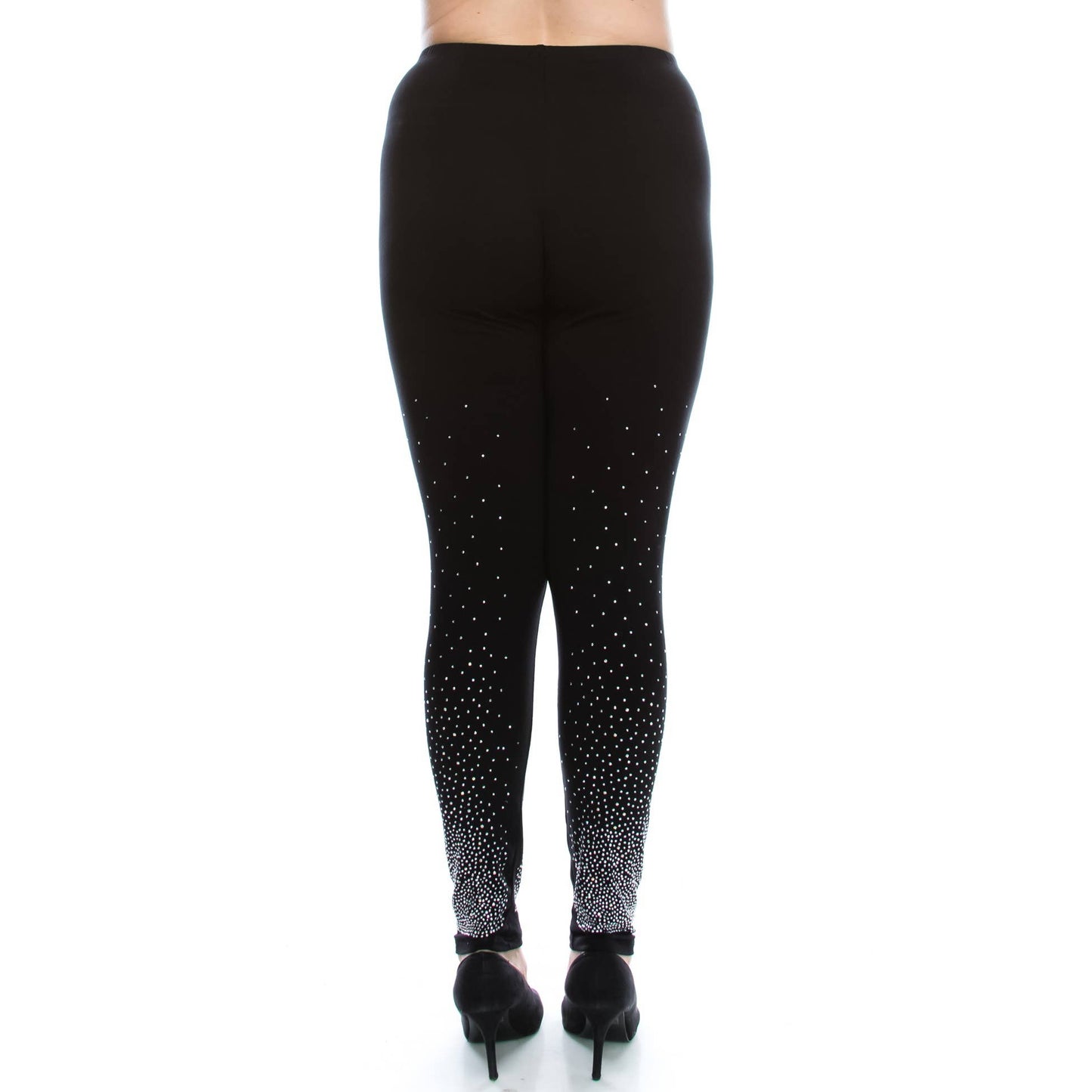 PLUS SIZE LEGGINGS WITH STONES