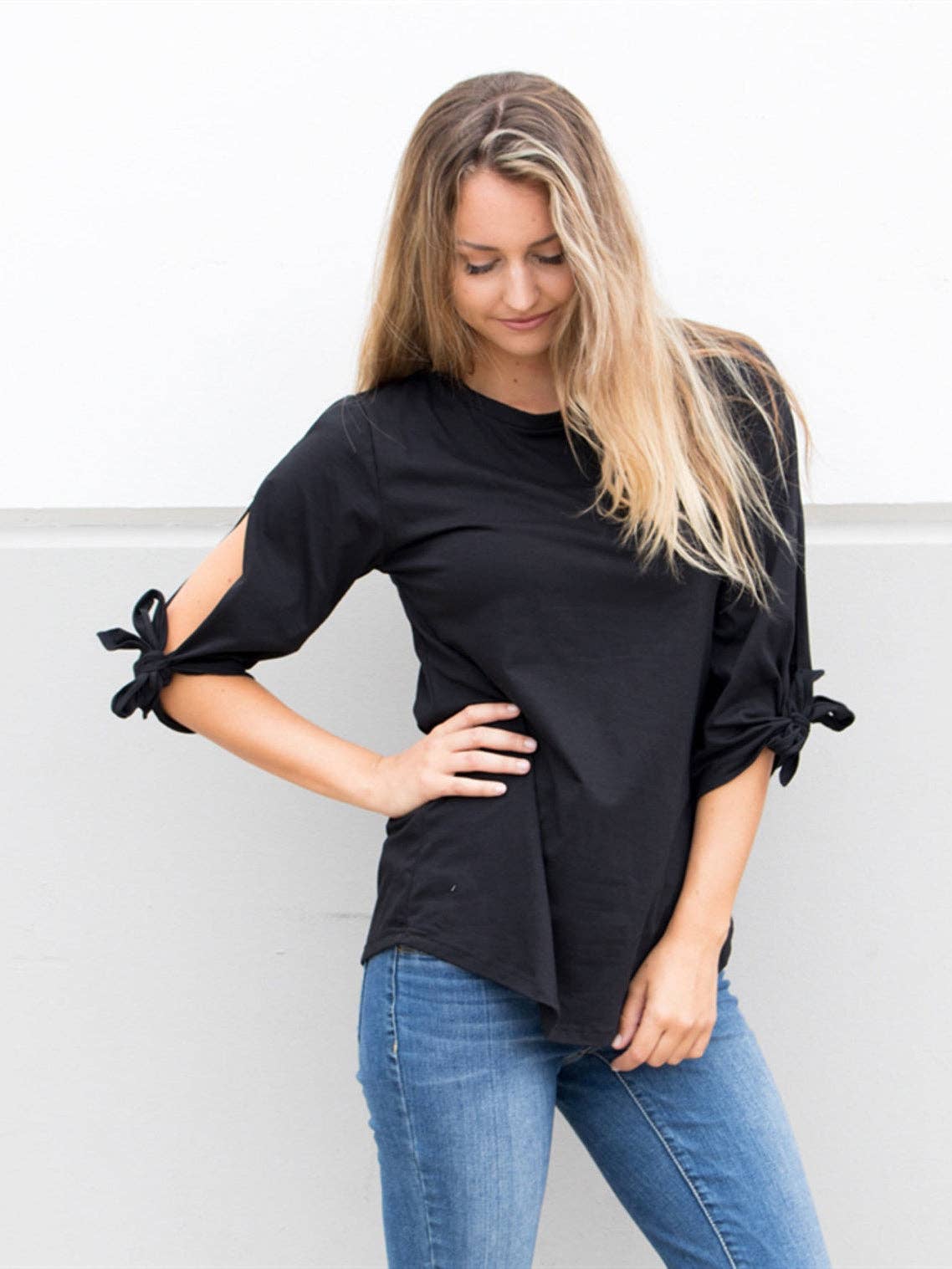 3/4 Tie Sleeve: Black