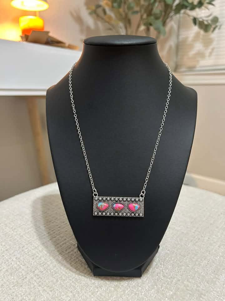 Cotton Candy Bar Necklace