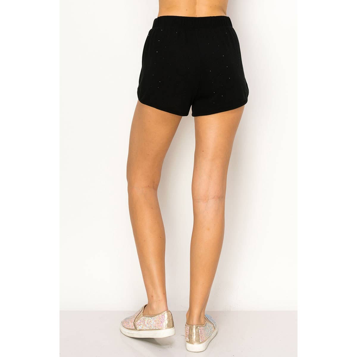 RHINESTONE EMBELLISHED HACCI SHORTS