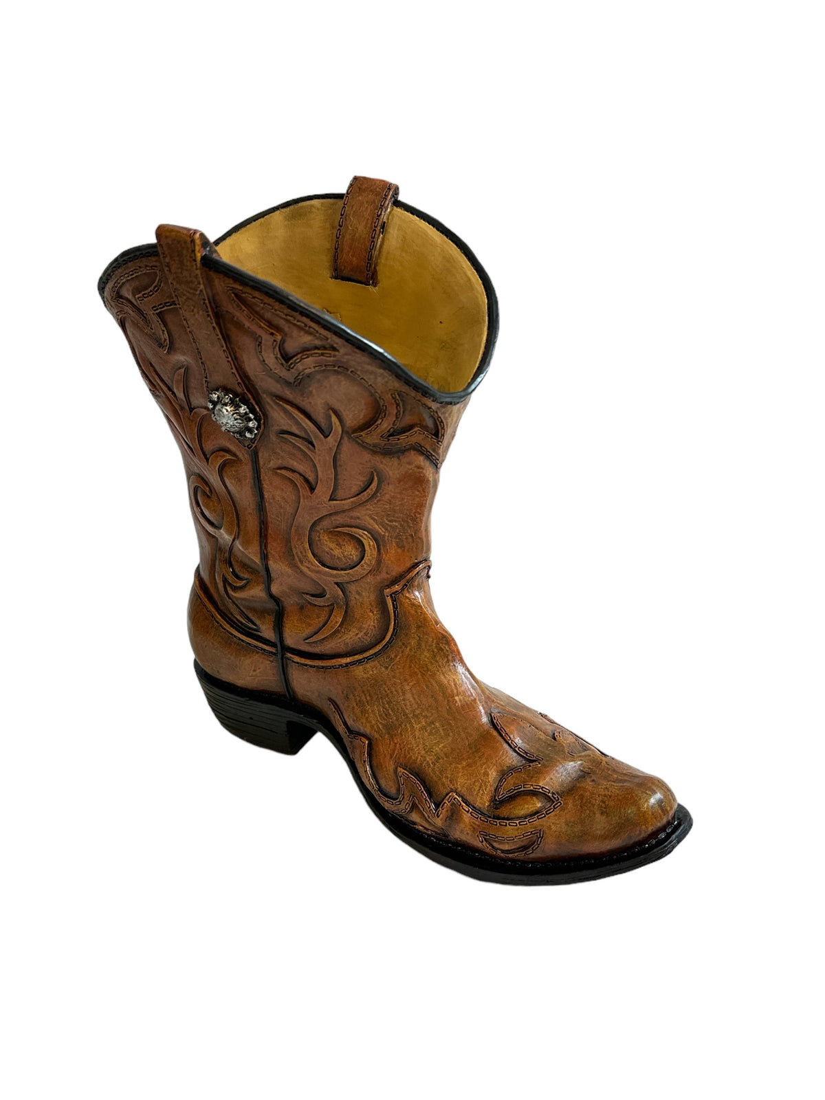 COWBOY BOOT VASE