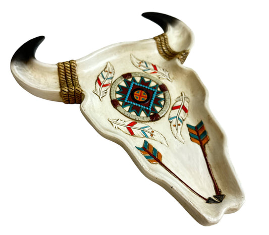 TRIBAL BULL HEAD PLATE