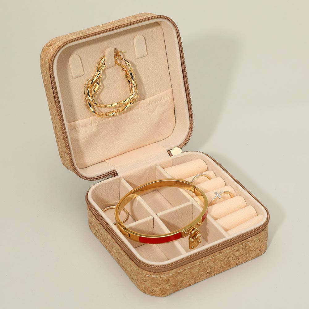 Floral Travel Jewelry Box