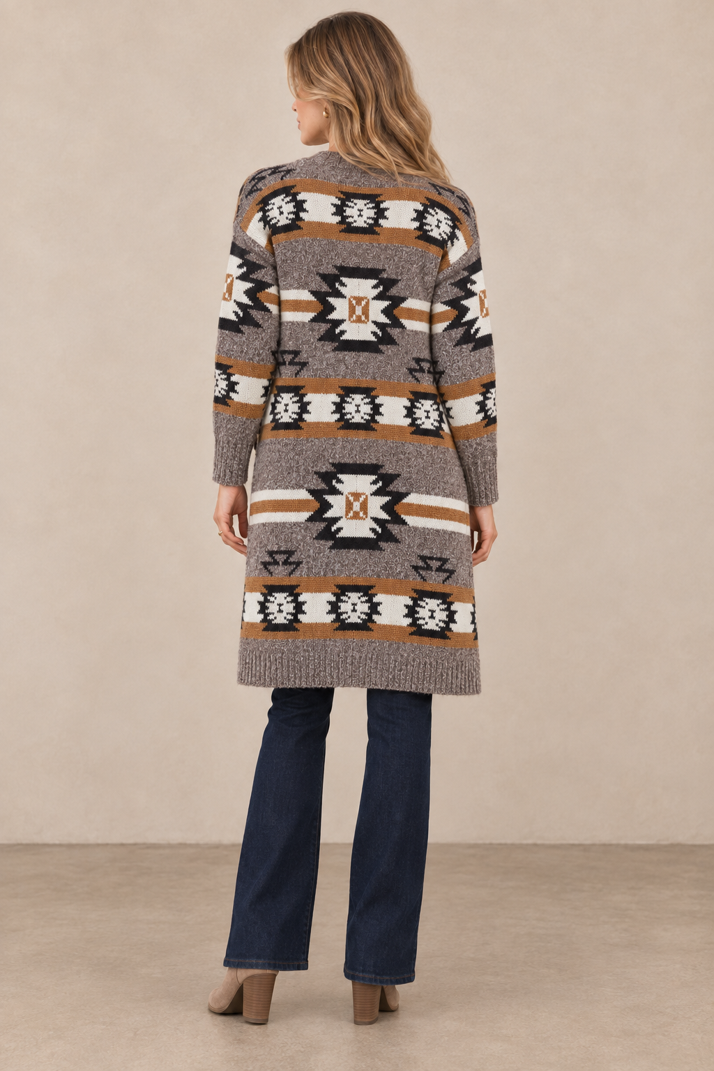 Aztec Longline Cardigan