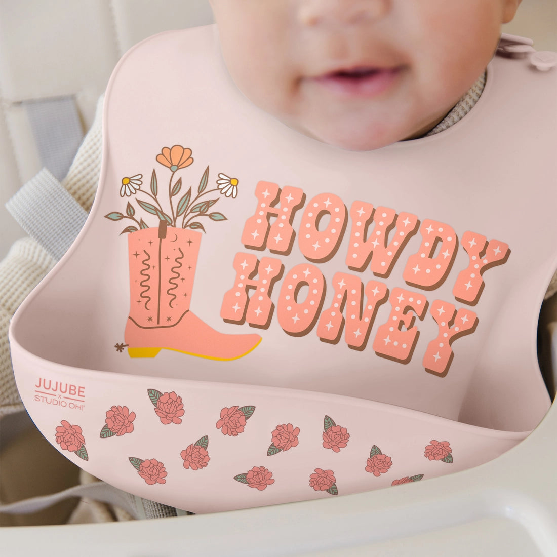 Bloomin' Boot Silicone Bib