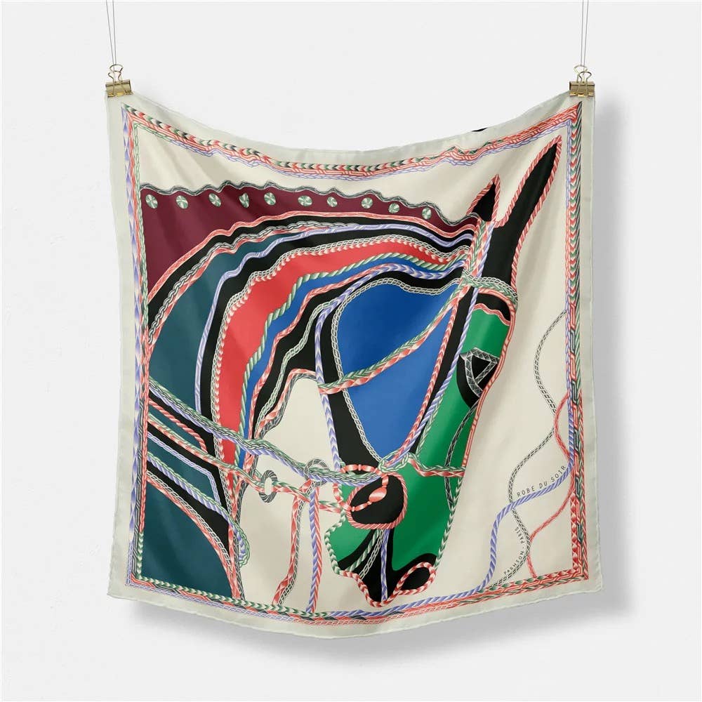 Equestrian Satin Scarf