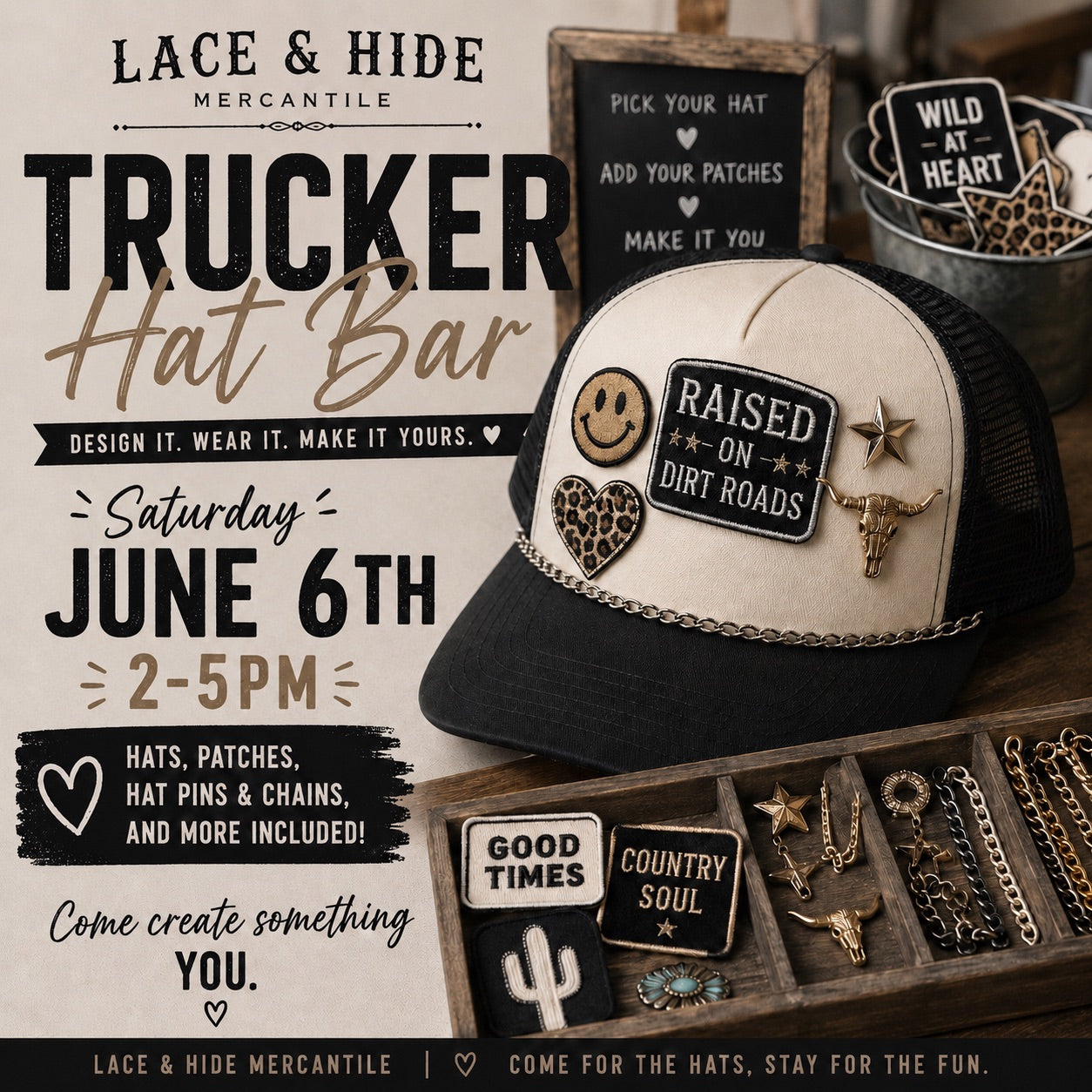 Trucker Hat Bar