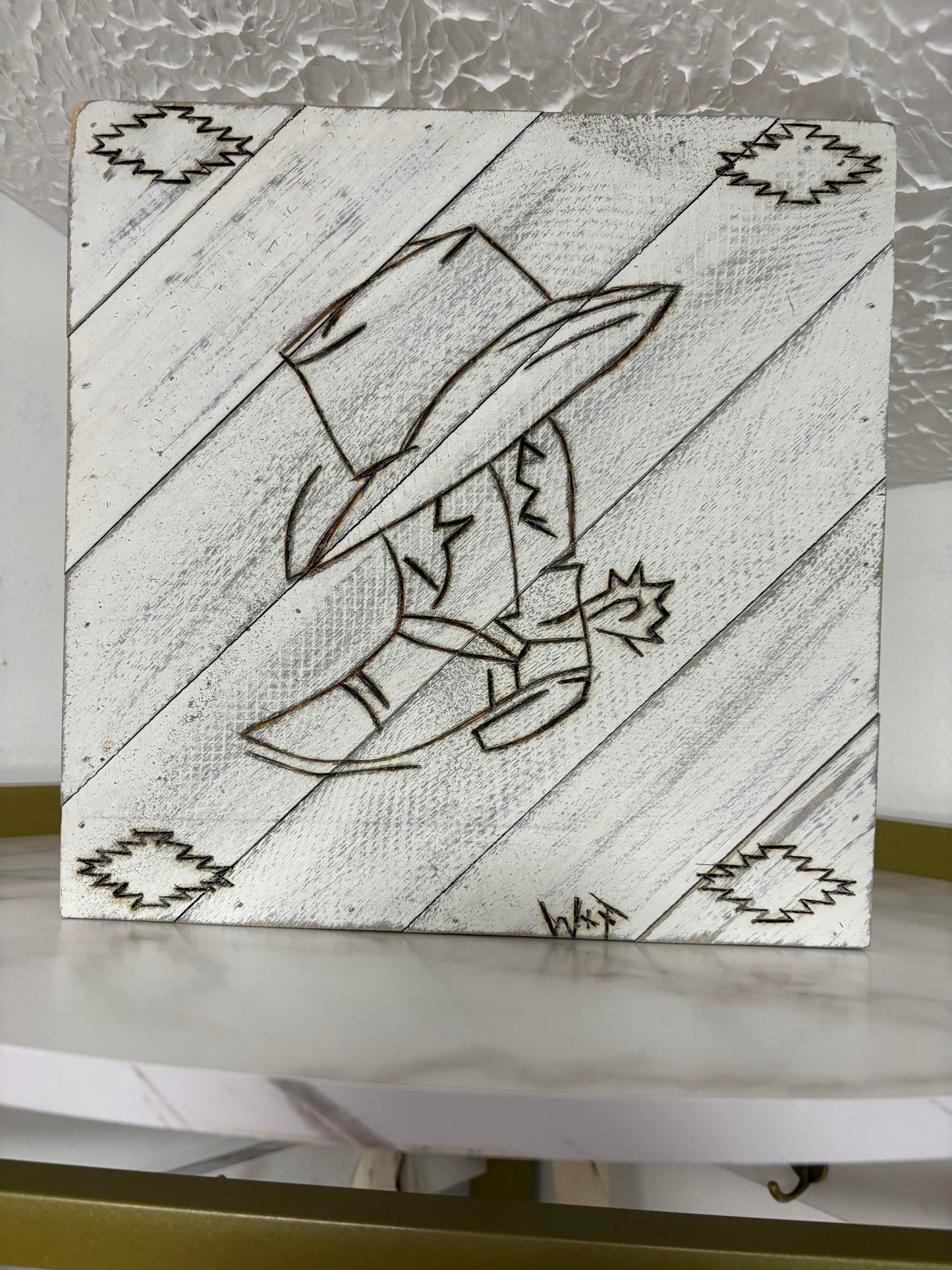 Cowboy Wooden Sign