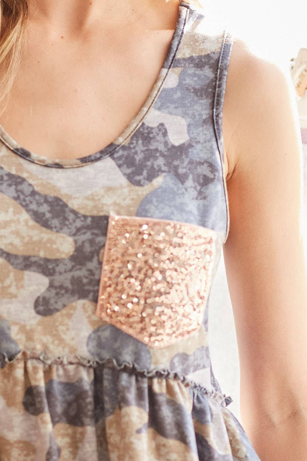 Valeri Camo Tank Top