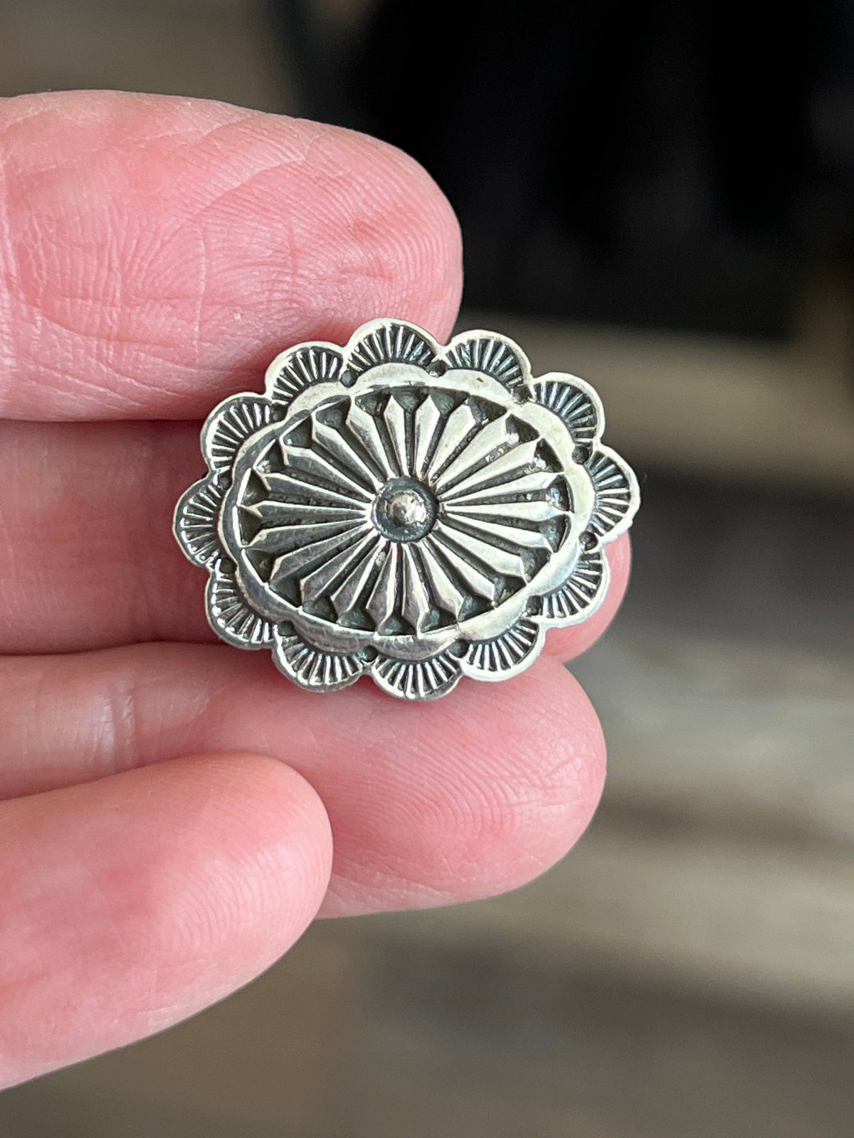 Sterling Silver Concho Slide