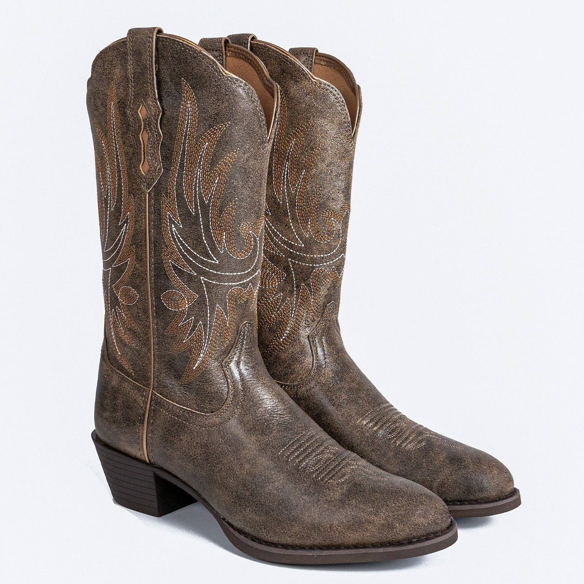 Real Leather Cowgirl Boots