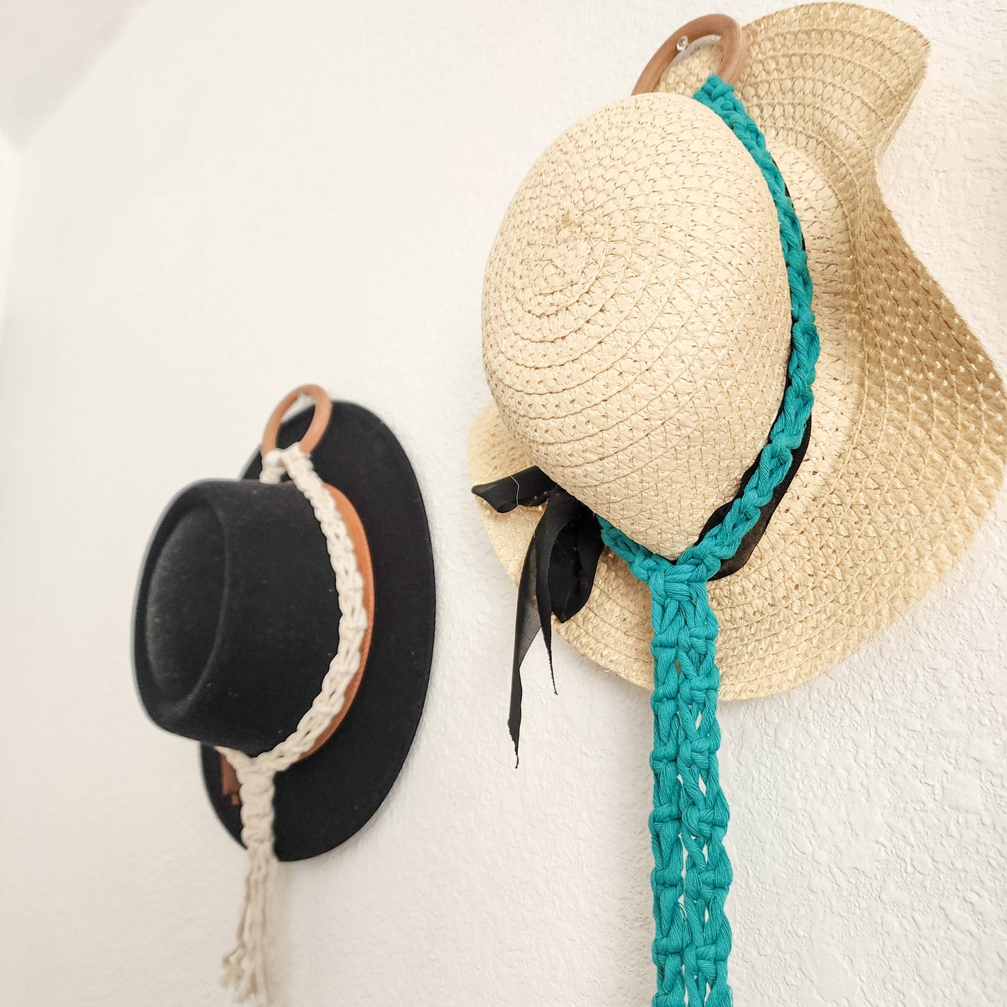 Macrame Triple Hat Hanger