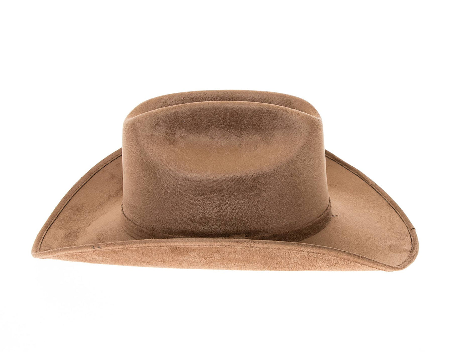 Premium Vegan Suede Cattleman Cowboy Hat-Dark Taupe