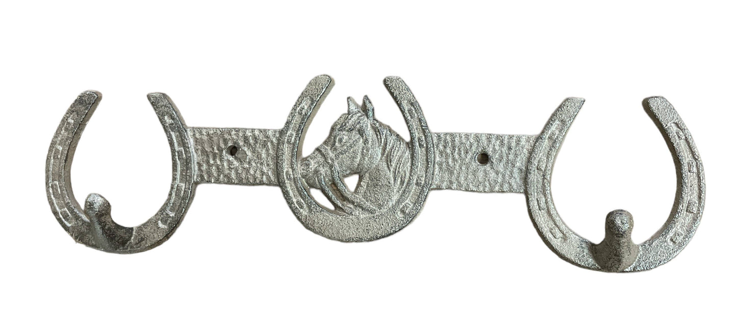 HORSE HORSESHOE HOOKS