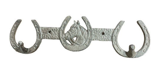 HORSE HORSESHOE HOOKS