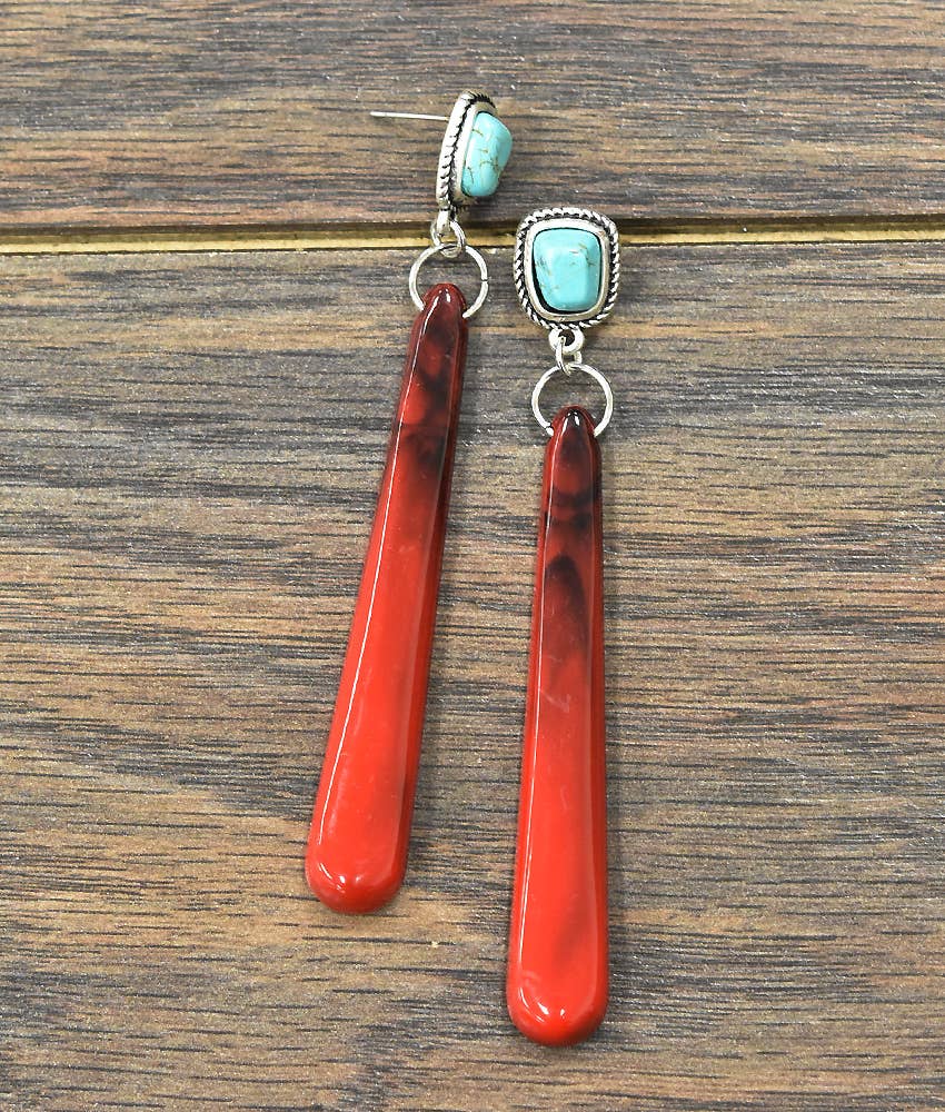 Resin Post Earrings