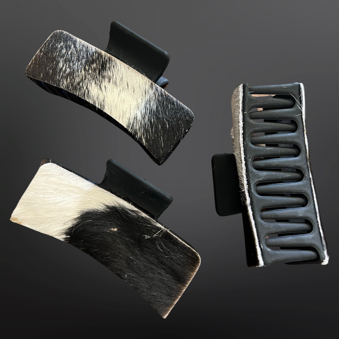 Real Cowhide Claw Hair Clip